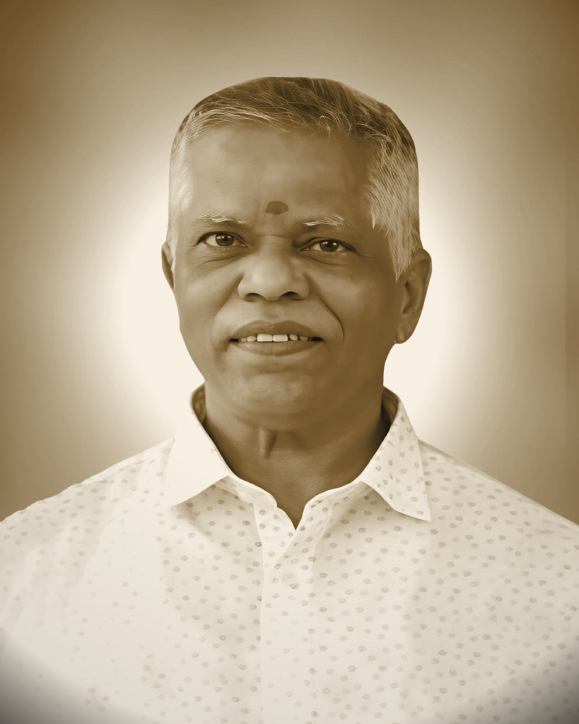 Krishna memorial portrait